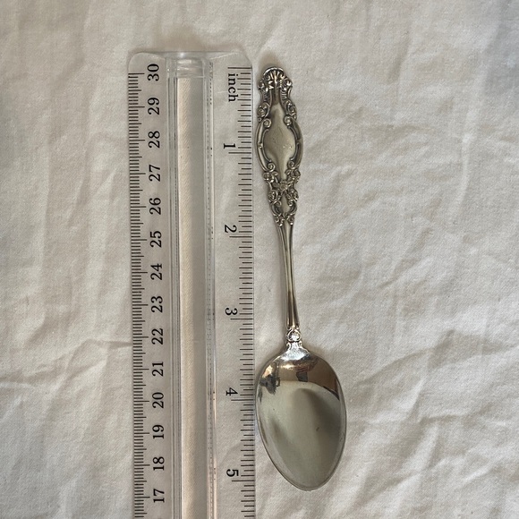 Antique Silverplate Spoon Holder 12 Matching Spoons Wm. Rogers (Early 1900s) - Picture 15 of 15